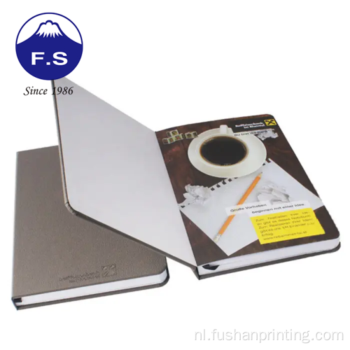 PU lederen hardcover dagelijkse focusplanner notebook afdrukken